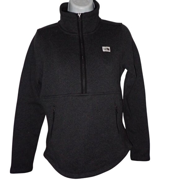 The North Face Women's Crescent‎ 1/4 Zip Pullover Fleece Sweatshirt XS Gray Hike - Picture 1 of 5